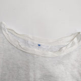 45R/45rpm サイズ2 コットン シルク切替 半袖Ｔシャツ カットソー ライトグレー レディース フォーティーファイブアールピーエム【中古】6-0831S◎