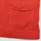 45R/45rpm 908オーシャンTシャツ サイズ2 コットン 日本製 半袖Ｔシャツ カットソー レッド レディース フォーティーファイブアールピーエム【中古】6-0904S♪