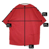 45R/45rpm 908オーシャンTシャツ サイズ2 コットン 日本製 半袖Ｔシャツ カットソー レッド レディース フォーティーファイブアールピーエム【中古】6-0904S♪