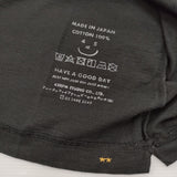 45R/45rpm 908 45星Tシャツ サイズ2 定価9900円 コットン 日本製 半袖Ｔシャツ カットソー ブラック レディース フォーティーファイブアールピーエム【中古】6-0904S♪