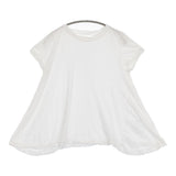 45R/45rpm ガーゼ天竺テントT-SHIRT サイズ2 定価12650円 半袖Ｔシャツ カットソー ホワイト レディース フォーティーファイブアールピーエム【中古】6-0904S♪