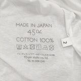 45R/45rpm ガーゼ天竺テントT-SHIRT サイズ2 定価12650円 半袖Ｔシャツ カットソー ホワイト レディース フォーティーファイブアールピーエム【中古】6-0904S♪