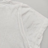 45R/45rpm ガーゼ天竺テントT-SHIRT サイズ2 定価12650円 半袖Ｔシャツ カットソー ホワイト レディース フォーティーファイブアールピーエム【中古】6-0904S♪