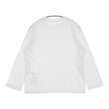 45R/45rpm 天竺の四角Tシャツ サイズ3 定価11000円 コットン 日本製 長袖Ｔシャツ カットソー ロンＴ ホワイト レディース フォーティーファイブアールピーエム【中古】6-0904M♪