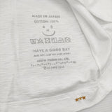 45R/45rpm 天竺の四角Tシャツ サイズ3 定価11000円 コットン 日本製 長袖Ｔシャツ カットソー ロンＴ ホワイト レディース フォーティーファイブアールピーエム【中古】6-0904M♪