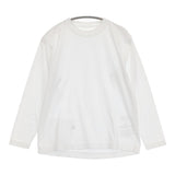 45R/45rpm 908オーシャン長袖T 定価13200円 コットン 日本製 長袖Ｔシャツ カットソー ロンＴ ホワイト レディース フォーティーファイブアールピーエム【中古】6-0904M♪