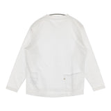 45R/45rpm 908オーシャン長袖T 定価13200円 コットン 日本製 長袖Ｔシャツ カットソー ロンＴ ホワイト レディース フォーティーファイブアールピーエム【中古】6-0904M♪