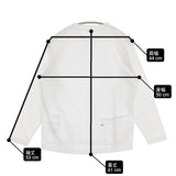 45R/45rpm 908オーシャン長袖T 定価13200円 コットン 日本製 長袖Ｔシャツ カットソー ロンＴ ホワイト レディース フォーティーファイブアールピーエム【中古】6-0904M♪