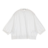 45R/45rpm スーピマ天竺のドルマンTシャツ 定価17600円 Ｔシャツ カットソー ホワイト レディース フォーティーファイブアールピーエム【中古】6-0904M♪