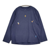 45R/45rpm 葉山ものがたり 刺繍 908オーシャン長袖T 長袖Ｔシャツ カットソー ロンＴ ネイビー レディース フォーティーファイブアールピーエム【中古】6-0904M♪