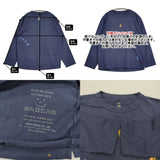 45R/45rpm 葉山ものがたり 刺繍 908オーシャン長袖T 長袖Ｔシャツ カットソー ロンＴ ネイビー レディース フォーティーファイブアールピーエム【中古】6-0904M♪