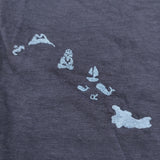 45R/45rpm 葉山ものがたり 刺繍 908オーシャン長袖T 長袖Ｔシャツ カットソー ロンＴ ネイビー レディース フォーティーファイブアールピーエム【中古】6-0904M♪