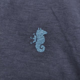 45R/45rpm 葉山ものがたり 刺繍 908オーシャン長袖T 長袖Ｔシャツ カットソー ロンＴ ネイビー レディース フォーティーファイブアールピーエム【中古】6-0904M♪