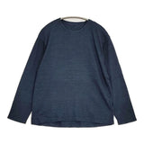45R/45rpm インディゴ 908オーシャン長袖T コットン 日本製 長袖Ｔシャツ カットソー ロンＴ ネイビー 濃紺 レディース フォーティーファイブアールピーエム【中古】6-0904M♪
