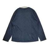 45R/45rpm インディゴ 908オーシャン長袖T コットン 日本製 長袖Ｔシャツ カットソー ロンＴ ネイビー 濃紺 レディース フォーティーファイブアールピーエム【中古】6-0904M♪