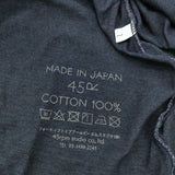 45R/45rpm インディゴ 908オーシャン長袖T コットン 日本製 長袖Ｔシャツ カットソー ロンＴ ネイビー 濃紺 レディース フォーティーファイブアールピーエム【中古】6-0904M♪