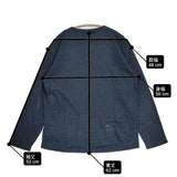 45R/45rpm インディゴ 908オーシャン長袖T コットン 日本製 長袖Ｔシャツ カットソー ロンＴ ネイビー 濃紺 レディース フォーティーファイブアールピーエム【中古】6-0904M♪