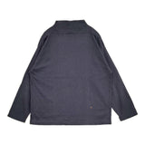 45R/45rpm 908馬モックTシャツ 長袖Ｔシャツ カットソー ロンＴ ネイビー レディース フォーティーファイブアールピーエム【中古】6-0908M♪
