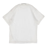 45R/45rpm 無地 コットン 日本製 クルーネック 半袖Ｔシャツ カットソー ホワイト レディース フォーティーファイブアールピーエム【中古】6-0908S♪