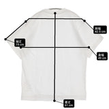 45R/45rpm 無地 コットン 日本製 クルーネック 半袖Ｔシャツ カットソー ホワイト レディース フォーティーファイブアールピーエム【中古】6-0908S♪