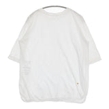 45R/45rpm サイドスリット 五分袖 無地 サイズ2 Ｔシャツ カットソー ホワイト レディース フォーティーファイブアールピーエム【中古】6-0908S♪