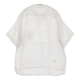 45R/45rpm テンセルの908レイレイオーシャンTシャツ 定価24200円 ブラウス シャツ ホワイト レディース フォーティーファイブアールピーエム【中古】6-0904S♪
