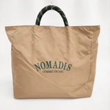 NOMADIS SAC2 16mm-6S ノマディスサック 定価17600円 リバーシブル トートバッグ 26SS ベージュ×グリーン レディース ノマディス【中古】6-0825G♪
