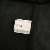 evam eva cotton lawn one-piece 定価26400円 24SS E241T214 Mサイズ コットン 半袖 ワンピース 24SS ブラック レディース エヴァムエヴァ【中古】6-0831S◎