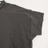 evam eva cotton shirts one piece 定価30800円 E221T144 コットン 半袖 ワンピース チャコールグレー レディース エヴァムエヴァ【中古】6-0831S◎