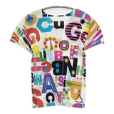 PLEATS PLEASE ISSEY MIYAKE 総柄 マルチカラー pp81FK392 プリーツ サイズ3 半袖Ｔシャツ カットソー ホワイト マルチカラー レディース プリーツプリーズ【中古】6-0831S◎