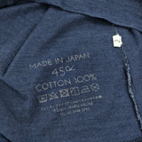 45R/45rpm 天竺の刺繍パフTシャツ（インディゴ）定価55000円 カットソー ネイビー ベージュ レディース フォーティーファイブアールピーエム【中古】6-0908M♪