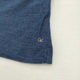 45R/45rpm 天竺の刺繍パフTシャツ（インディゴ）定価55000円 カットソー ネイビー ベージュ レディース フォーティーファイブアールピーエム【中古】6-0908M♪