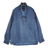 45R/45rpm リネンの908セイルプル プルオーバーシャツ サイズ2 ブラウス シャツ ブルー レディース フォーティーファイブアールピーエム【中古】6-0908M♪