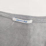 Classic body クラシックボディ リネン VKCD-7850M サイズ0 長袖 カーディガン ライトグレー レディース【中古】6-0831M◎
