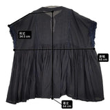 Simplicite 25SS 刺繍 ギャザーブラウス vネック インド製 ノースリーブ ブラウス シャツ ブラック ネイビー レディース シンプリシテェ【中古】6-0831S◎