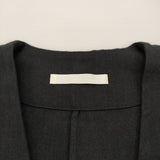evam eva linen cotton long vest リネンコットンロングベスト サイズM E251T034 ジレ 定価38500円 ベスト 25SS sumi ブラック レディース エヴァムエヴァ【中古】6-0825M♪