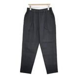 evam eva linen cotton tuck pants リネンコットンタックパンツ E251T035 定価30800円 イージー パンツ 25SS sumi ブラック レディース エヴァムエヴァ【中古】6-0825M♪