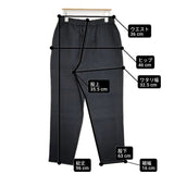 evam eva linen cotton tuck pants リネンコットンタックパンツ E251T035 定価30800円 イージー パンツ 25SS sumi ブラック レディース エヴァムエヴァ【中古】6-0825M♪