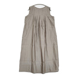 evam eva silk sleeveless one-piece シルクスリーブレスワンピース M E251T106 定価48400円 ワンピース 25SS グレー レディース エヴァムエヴァ【中古】6-0825S♪