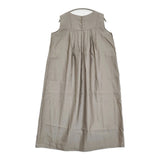 evam eva silk sleeveless one-piece シルクスリーブレスワンピース M E251T106 定価48400円 ワンピース 25SS グレー レディース エヴァムエヴァ【中古】6-0825S♪