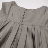 evam eva silk sleeveless one-piece シルクスリーブレスワンピース M E251T106 定価48400円 ワンピース 25SS グレー レディース エヴァムエヴァ【中古】6-0825S♪
