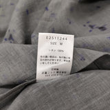 evam eva printed shirt サイズM E251T244 リネン プリント ブラウス 定価34100円 長袖シャツ 25SS グレー レディース エヴァムエヴァ【中古】6-0825M♪
