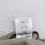 evam eva linen all-in-one リネンオールインワン サロペット E251T230 定価47300円 オールインワン ツナギ 25SS sage グレージュ レディース エヴァムエヴァ【中古】6-0825S♪