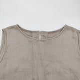 evam eva linen all-in-one リネンオールインワン サロペット E251T230 定価47300円 オールインワン ツナギ 25SS sage グレージュ レディース エヴァムエヴァ【中古】6-0825S♪