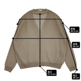 evam eva ラミーコットンカーディガン サイズM E251K095 ニット 羽織り 定価28600円 カーディガン 25SS ベージュ レディース エヴァムエヴァ【中古】6-0825M♪