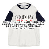 AMERICANA トリムTシャツ プリント コットン 半袖Ｔシャツ カットソー ホワイト ネイビー レディース アメリカーナ【中古】6-0831S◎