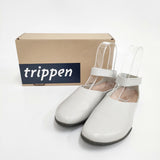 trippen pan avorio サイズ37 ドイツ製 アンクルベルト シューズ・靴 ライトグレー レディース トリッペン【中古】6-0815G◎