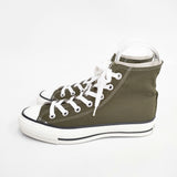 CONVERSE 未使用品 CANVAS AS J HI キャンバス ALL STAR ハイカット 24cm 定価13200円 A2821PSH604 スニーカー カーキ ホワイト レディース コンバース【中古】6-0815G◎