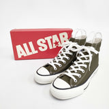 CONVERSE 未使用品 CANVAS AS J HI キャンバス ALL STAR ハイカット 24cm 定価13200円 A2821PSH604 スニーカー カーキ ホワイト レディース コンバース【中古】6-0815G◎
