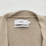 Graphpaper Linen Solotex Loose Rib Cardigan サイズ3 定価33000円 GU251-80120 カーディガン 25SS ベージュ メンズ グラフペーパー【中古】6-0825M♪